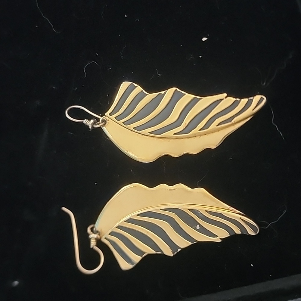 Laurel Burch Leaf Earrings